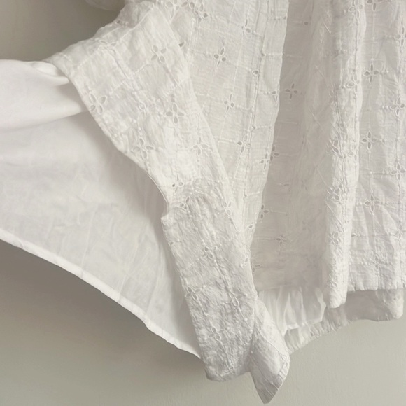 NWOT Free People Bop Around Romper White Embroidered Coverup - Picture 7 of 16